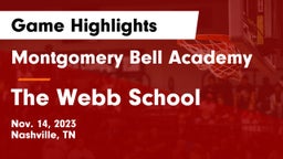 Montgomery Bell Academy vs The Webb School Game Highlights - Nov. 14, 2023