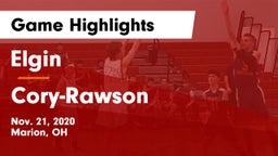 Elgin  vs Cory-Rawson  Game Highlights - Nov. 21, 2020