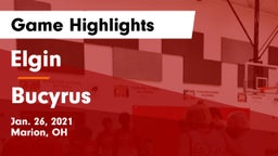 Elgin  vs Bucyrus  Game Highlights - Jan. 26, 2021