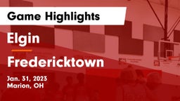 Elgin  vs Fredericktown  Game Highlights - Jan. 31, 2023