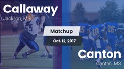 Matchup: Callaway  vs. Canton  2017