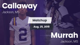 Matchup: Callaway  vs. Murrah  2018