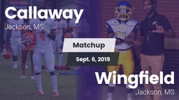 Matchup: Callaway  vs. Wingfield  2019