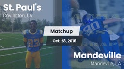 Matchup: St. Paul's High vs. Mandeville  2016