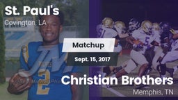 Matchup: St. Paul's High vs. Christian Brothers  2017