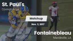 Matchup: St. Paul's High vs. Fontainebleau  2017