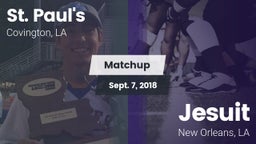 Matchup: St. Paul's High vs. Jesuit  2018
