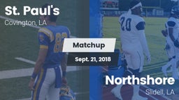 Matchup: St. Paul's High vs. Northshore  2018