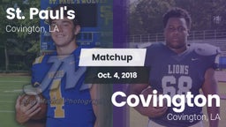 Matchup: St. Paul's High vs. Covington  2018