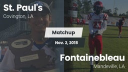 Matchup: St. Paul's High vs. Fontainebleau  2018