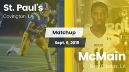 Matchup: St. Paul's High vs. McMain  2019