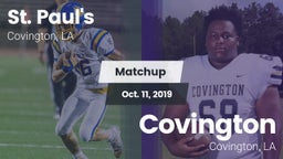 Matchup: St. Paul's High vs. Covington  2019