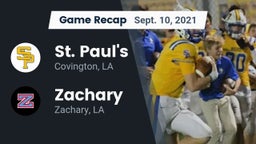Recap: St. Paul's  vs. Zachary  2021