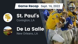 Recap: St. Paul's  vs. De La Salle  2022