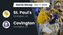 Recap: St. Paul's  vs. Covington  2022