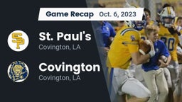 Recap: St. Paul's  vs. Covington  2023