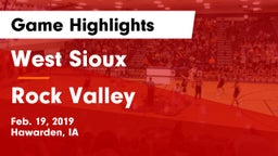 West Sioux  vs Rock Valley  Game Highlights - Feb. 19, 2019