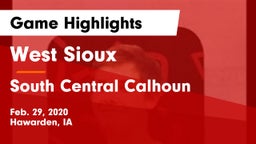 West Sioux  vs South Central Calhoun Game Highlights - Feb. 29, 2020