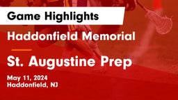Haddonfield Memorial  vs St. Augustine Prep  Game Highlights - May 11, 2024