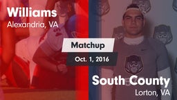 Matchup: Williams  vs. South County  2016