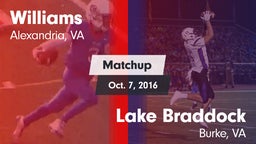 Matchup: Williams  vs. Lake Braddock  2016