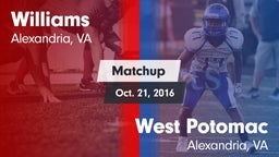 Matchup: Williams  vs. West Potomac  2016