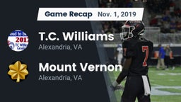 Recap: T.C. Williams vs. Mount Vernon   2019