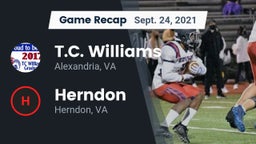 Recap: T.C. Williams vs. Herndon  2021