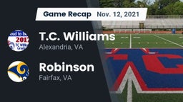 Recap: T.C. Williams vs. Robinson  2021