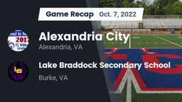 Recap: Alexandria City  vs. Lake Braddock Secondary School 2022