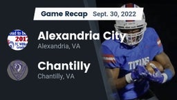 Recap: Alexandria City  vs. Chantilly  2022