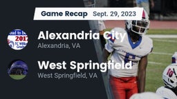 Recap: Alexandria City  vs. West Springfield  2023