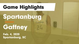 Spartanburg  vs Gaffney  Game Highlights - Feb. 4, 2020