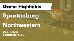 Spartanburg  vs Northwestern  Game Highlights - Dec. 1, 2020