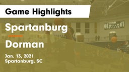 Spartanburg  vs Dorman  Game Highlights - Jan. 13, 2021