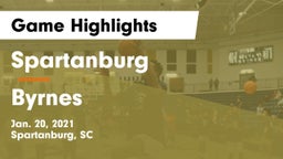 Spartanburg  vs Byrnes  Game Highlights - Jan. 20, 2021