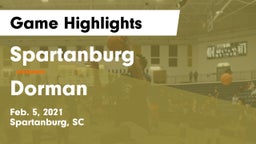 Spartanburg  vs Dorman  Game Highlights - Feb. 5, 2021