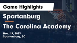 Spartanburg  vs The Carolina Academy Game Highlights - Nov. 19, 2023