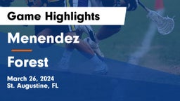 Menendez  vs Forest  Game Highlights - March 26, 2024