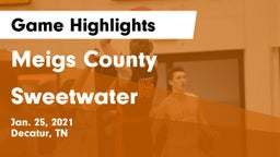 Meigs County  vs Sweetwater  Game Highlights - Jan. 25, 2021