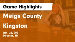 Meigs County  vs Kingston  Game Highlights - Jan. 26, 2021