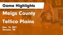 Meigs County  vs Tellico Plains  Game Highlights - Dec. 14, 2021