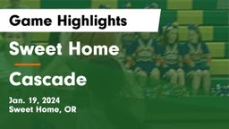 Sweet Home  vs Cascade  Game Highlights - Jan. 19, 2024