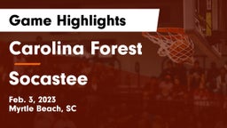 Carolina Forest  vs Socastee  Game Highlights - Feb. 3, 2023