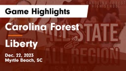 Carolina Forest  vs Liberty  Game Highlights - Dec. 22, 2023