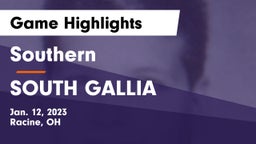 Southern  vs SOUTH GALLIA  Game Highlights - Jan. 12, 2023