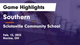Southern  vs Sciotoville Community School Game Highlights - Feb. 13, 2023