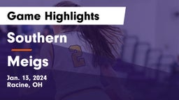 Southern  vs Meigs  Game Highlights - Jan. 13, 2024