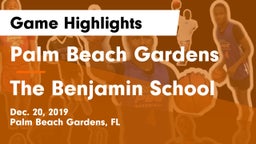 Palm Beach Gardens  vs The Benjamin School Game Highlights - Dec. 20, 2019