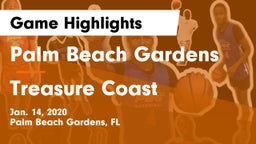 Palm Beach Gardens  vs Treasure Coast  Game Highlights - Jan. 14, 2020